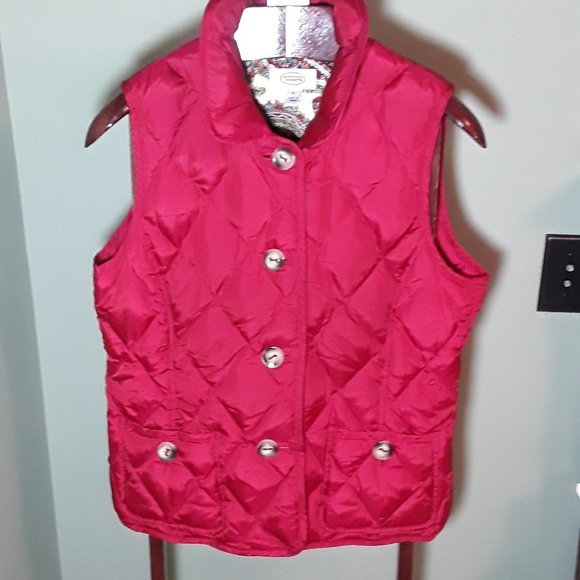 Red Talbots Puffer Vest - Picture 2 of 8